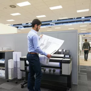 HP Designjet T3500 in use at an office